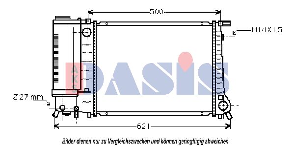 AKS DASIS Radiators, Motora dzesēšanas sistēma 050800N